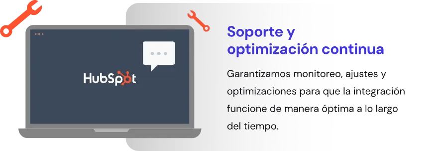 Soporte y optimización continua de integraciones en HubSpot