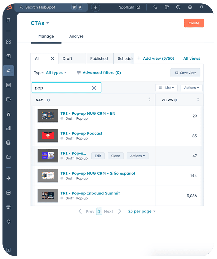 HubSpot Forms and CTAs